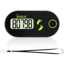 Flintronic Mini 3D Walking Pedometer Portable Sports Pedometer with Clip La