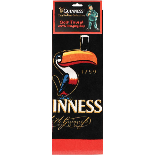 Guinness Guinness Toucan Golf Towel with Hanging Clip