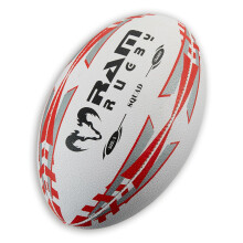Ram Rugby Squad Trainer Rugby Ball (Size 3) Club Quality Rugby Training Ball. Hand stitched, 3 ply, 3-D Grip for ultimate Passing & Catching Control