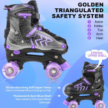 Roller Skates for Kids Adjustable Roller Skates with Light Up Wheels, Fun Illuminating for Boys Girls, Rollerskates for Kids Beginners, Suitable for
