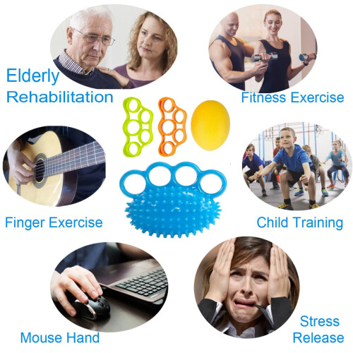 Hand Exercise Balls, Finger Therapy Squeeze Balls, Finger Stretcher 2