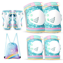 SULIFEEL Rainbow Unicorn Kids Protective Gear Set for Girls Boys