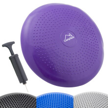 CampTeck U7294 Inflatable Air Stability Balance Wobble Cushion (32cm) with Hand Pump for Core Training, Agility, Gym Workouts, Yoga, Comfortable Sitt
