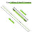 MoKo Golf Alignment Stick, 2 Pack Swing Trainer Tool, 48" Collapsible Alignment Stick Golf Training Aid for Aiming, Putting, Posture Corrector, Golf 2