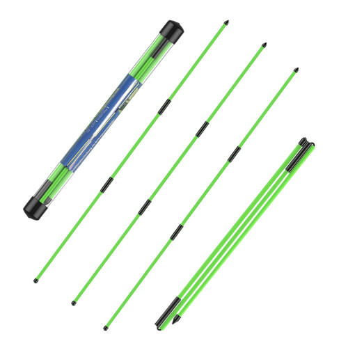flintronic Golf Alignment Stick, 3PCS Golf Practice Training Aid, Collapsible Golf Practice Rods for Aiming, Putting, Full Swing, Posture Corrector, w