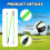 flintronic Golf Alignment Stick, 2PCS Golf Practice Training Aid, 3