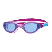 Zoggs Unisex Child Phantom 2.0 Junior with UV Protection And Anti-fog Swimming Goggles - Light Blue/Purple/Blue Tint, 6-14 years