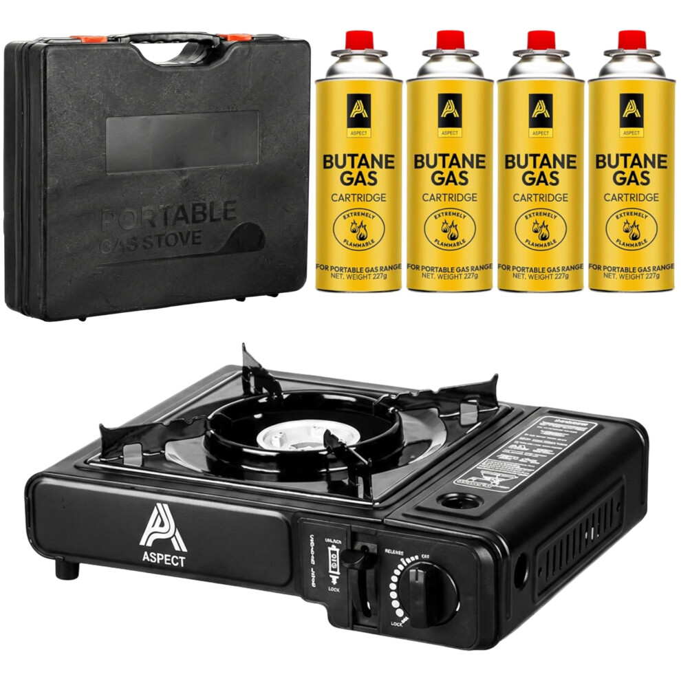 Aspect Camping Stove Portable With 4 Gas Camp Kitchen Equipment-image-OPC-PVYSKJF-NEW
