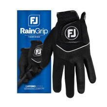 FootJoy RainGrip Men's Golf Glove, Black, M-L, Left Hand (for Right Handed Golfer), Golf Glove, Wet Weather Grip, Waterproof Glove, Quick-drying Comf