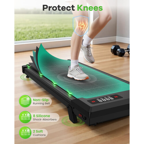 Homefitnesscode Walking Pad Treadmill 2 5HP Electric Under Desk LED No 1