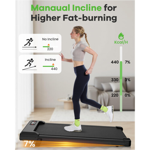 Homefitnesscode Walking Pad Treadmill 2 5HP Electric Under Desk LED No 2