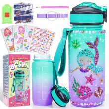 Hapikids Kids DIY Water Bottle 4 5 6 7 8 9 Year Old Girl Gifts for 312 Year Olds Girls Toys Age 410 Girls Birthday Presents Water Bottle Craft Kits