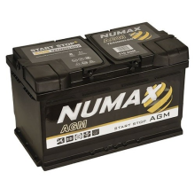 NUMAX 115 AGM Car Battery 12V 80AH 800EN Land Rover Jaguar AH52 10655 AB