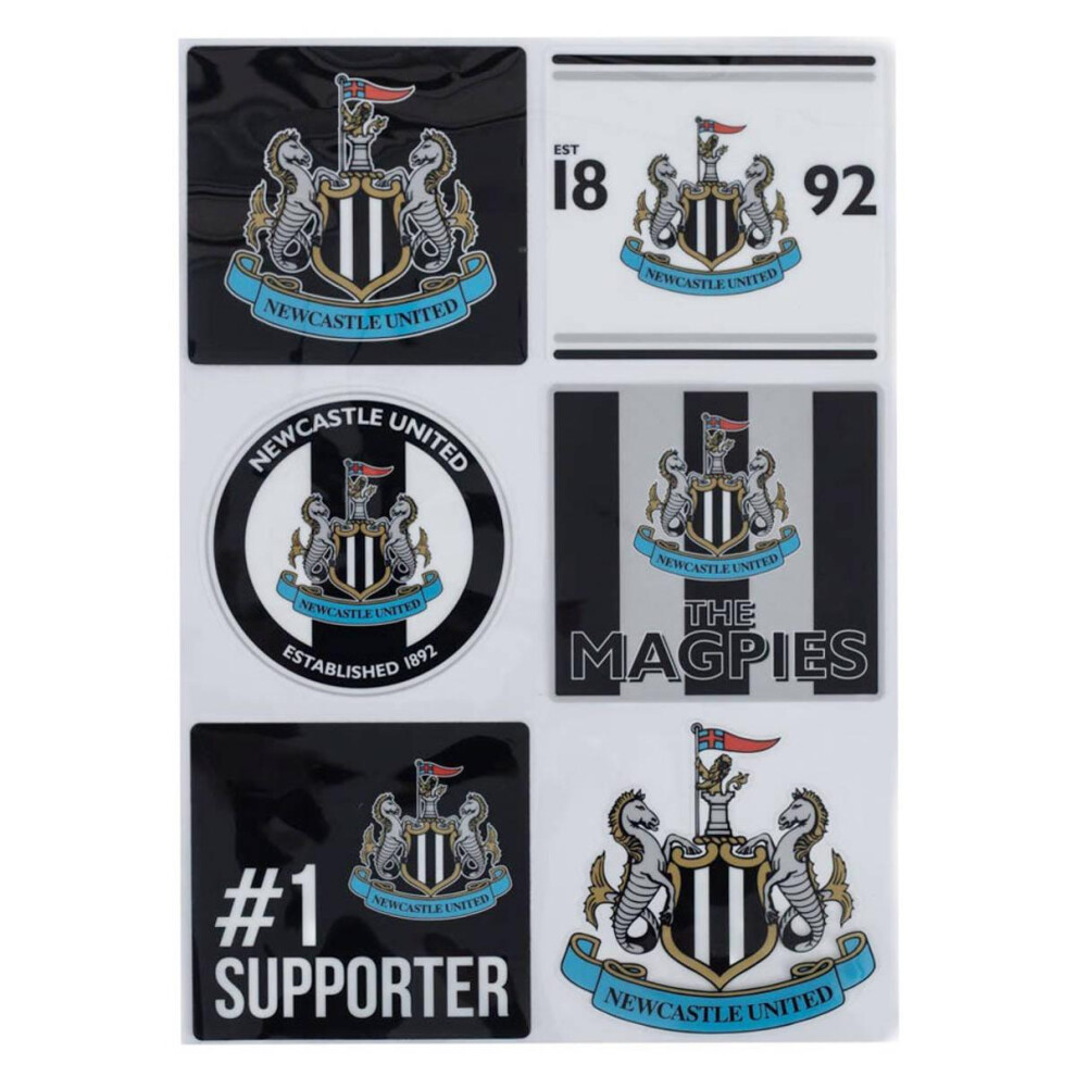 Newcastle United Fc Car Decal Set (Pack Of 6) 5063693870164
