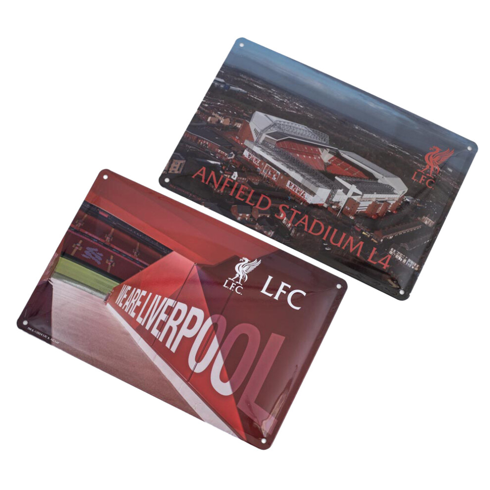 Liverpool Fc Metal Stadium Sign (Pack Of 2)
