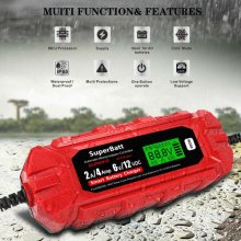 SuperBatt 12V 4A Automatic STD AGM GEL Motorcycle Motobike Smart Battery Charger