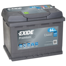 Exide Premium EA640 TYPE 027 Carbon Boost Heavy Duty Car Battery 12V 64Ah 640A