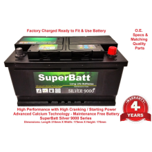 SuperBatt SB 110 Car Battery Jaguar X TYPE Saloon 20D 22D TDCI Diesel 200110