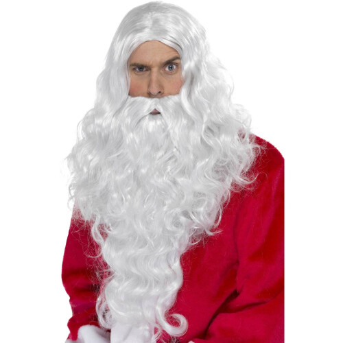 Smiffys Mens Santa Beard & Wig Set