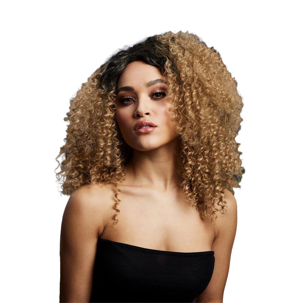 Fever Unisex Brown,Multicoloured Womens/Ladies Lizzo Wig