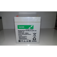 Lucas 12V 5AH AGMGEL Deep Cycle Rechargeable Battery for Lawn Mower Strimmer