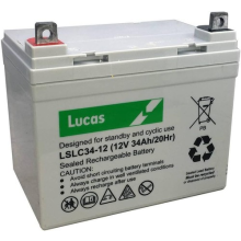 12V 34AH Lucas LSLC3412 33AH 35AH 36AH 36 Holes VRLA AGM GOLF TROLLEY BATTERY
