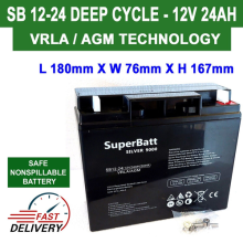 SB1224 12V 24AH 17AH 18AH 19AH 21AH 22AH VRLA AGM Ultra Deep Cycle Battery