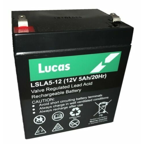 Lucas Lucas 12V 5AH Replace 4AH 45AH 5AH AGMGEL Deep Cycle Rechargeable Battery