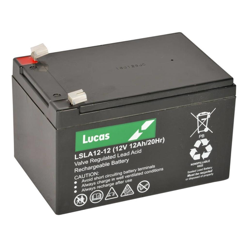 Lucas LUCAS 12V 12AH EMERGENCY LIGHT LIGHTING BATTERY
