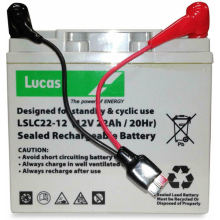 Lucas 12V 22AH AGMGEL Golf Battery Torberry Lead Connector Hillbilly MOCAD