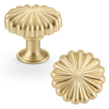 FAPUAL 10er Set Goldene Schrankknöpfe für Küchen- und Kommodenschubladen