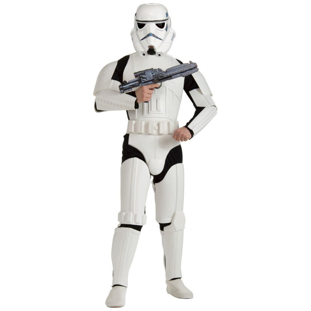 Star Wars (Standard, ) Mens Deluxe Stormtrooper Costume White/Black