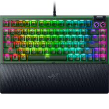 Razer BlackWidow V4 75% Gaming-Tastatur: Hot-Swap-Design - Kompakt & Langlebig - Orange Taktile Switches - Chroma RGB - MF Roller & Medi