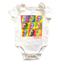 (18 Months, White) The Rolling Stones Toddler Two Tone Babygrow