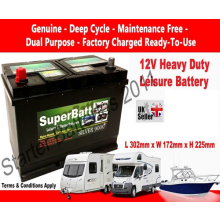 12V 130AH 120AH 110AH 100AH CL130 Leisure Battery DEEP CYCLE Motorhome Caravan