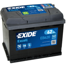 EXIDE EB620 TYPE 027 Car Battery 12V 62Ah 540A AUDI VW SKODA SEAT BMW SAAB FIAT