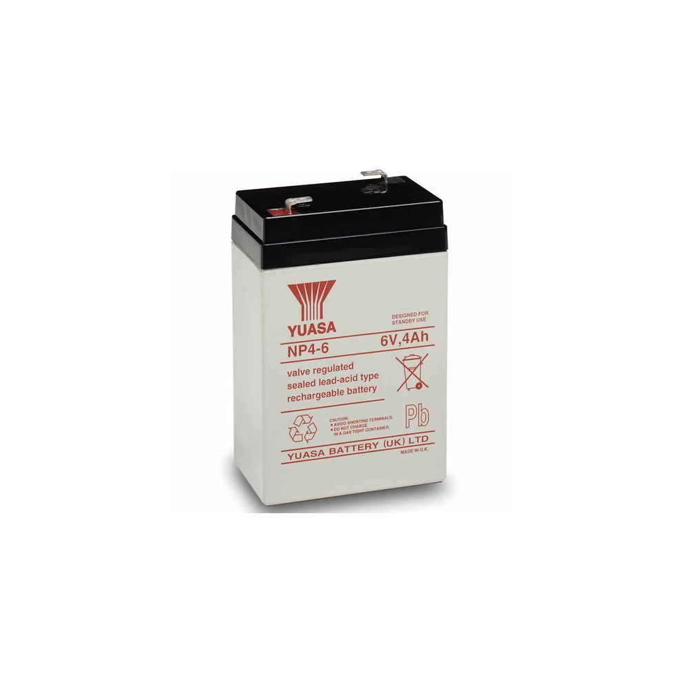 Firstpower Fp640 6V 4Ah Vrla Lead Acid Replacement Yuasa Np46 Vrla Battery 86890014
