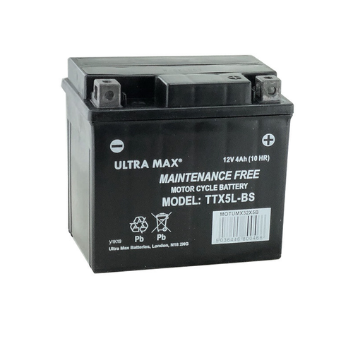GS Battery GTX5LBS Powersports Replacement ULTRAMAX TTX5LBS Battery