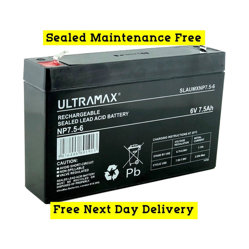 Ritar RT680 6V 7Ah Sealed Lead Acid Replacement Battery