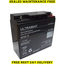 Interstate 12V 20Ah 12V 18Ah Sealed Lead Acid Replacement Ultramax Battery