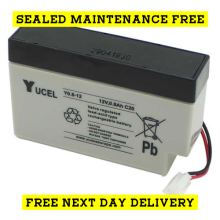 Y0812 Yuasa Yucel Lead Acid Rechargeable Battery 12V 08Ah Alarm Panel