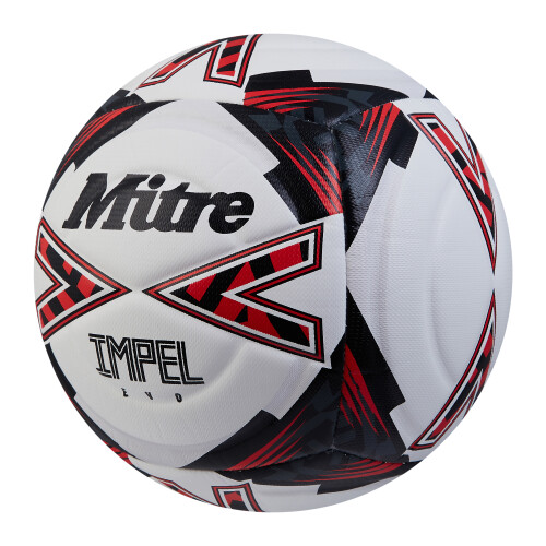 Mitre (5, White/Black/Red) Mitre Impel Evo Football 1