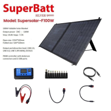 100W 55A 12V Foldable Portable Monocrystalline Solar Panel Charge Controller
