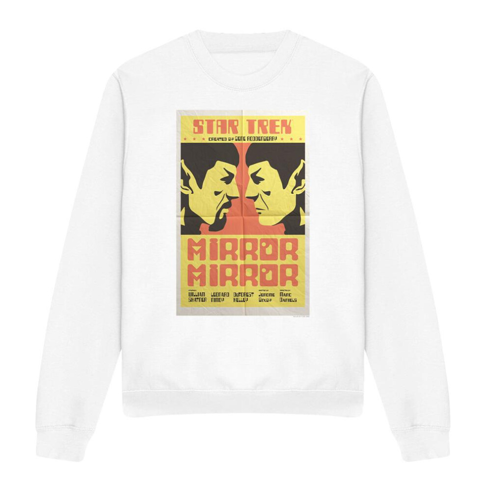 Star Trek (M, ) Unisex Adult The Original Series Episode 33 Sweatshirt White