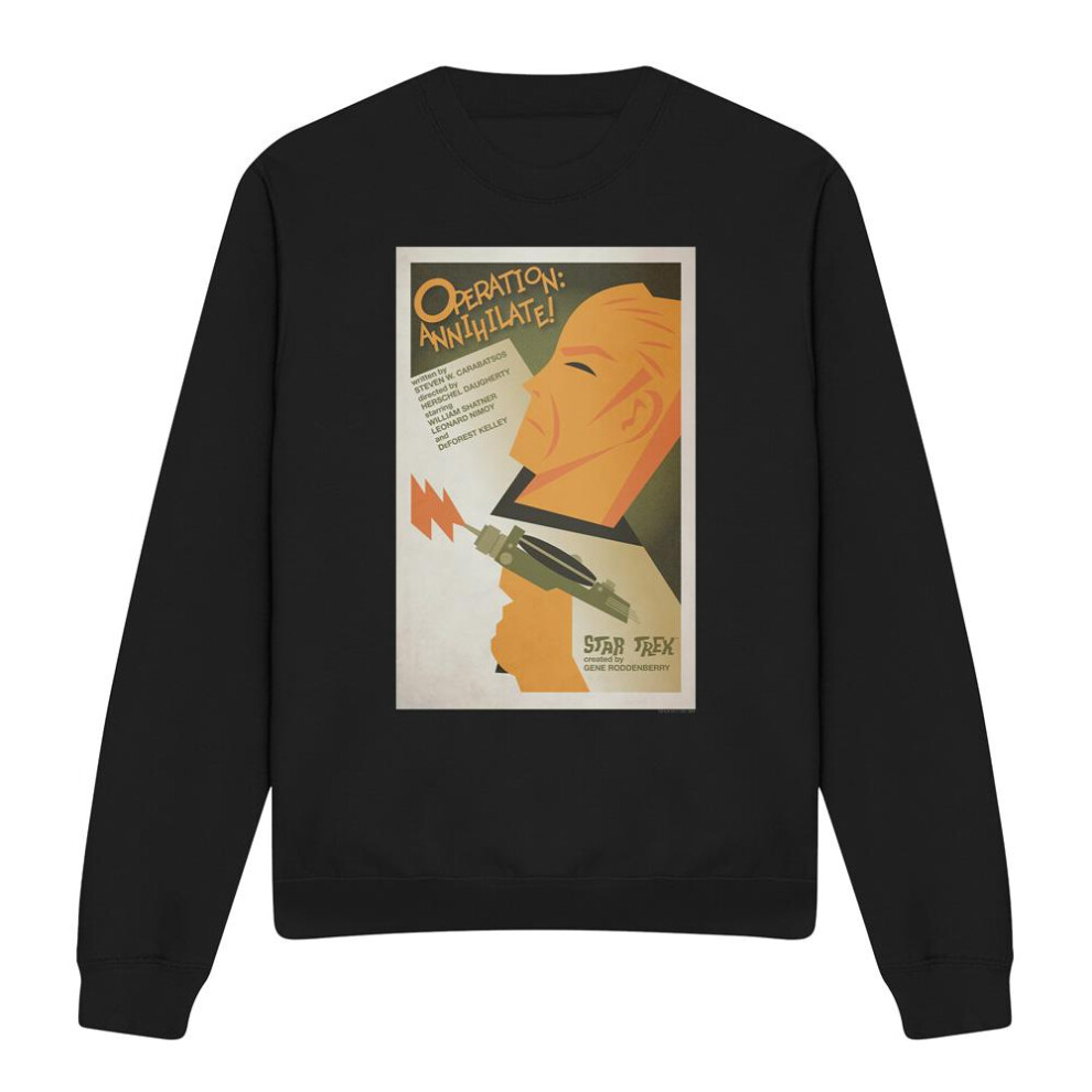Star Trek (M, ) Unisex Adult The Original Series Episode 29 Sweatshirt Black