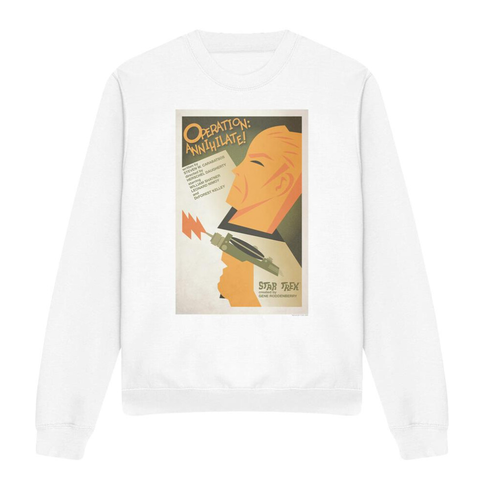 Star Trek (Xxl, ) Unisex Adult The Original Series Episode 29 Sweatshirt White