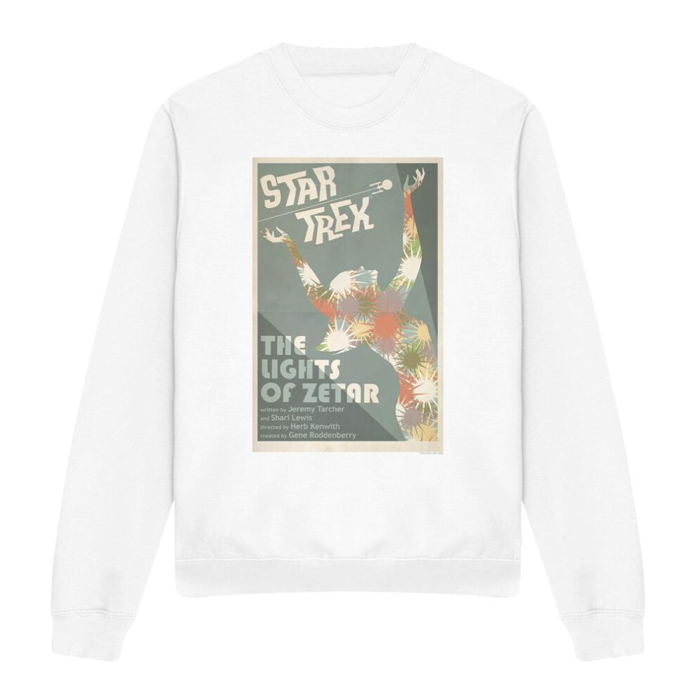 Star Trek (S, ) Unisex Adult The Original Series Episode 73 Sweatshirt White