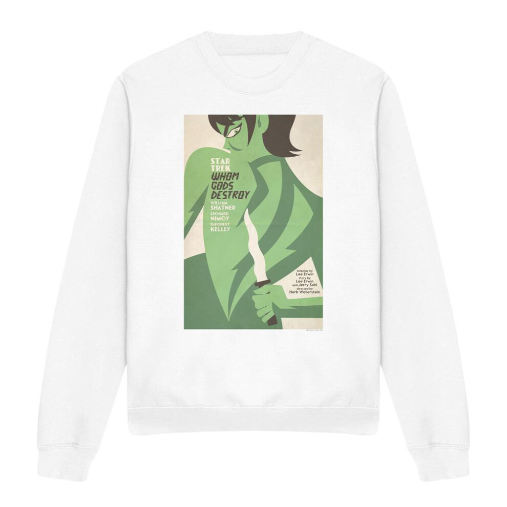Star Trek (S, ) Unisex Adult The Original Series Episode 69 Sweatshirt White