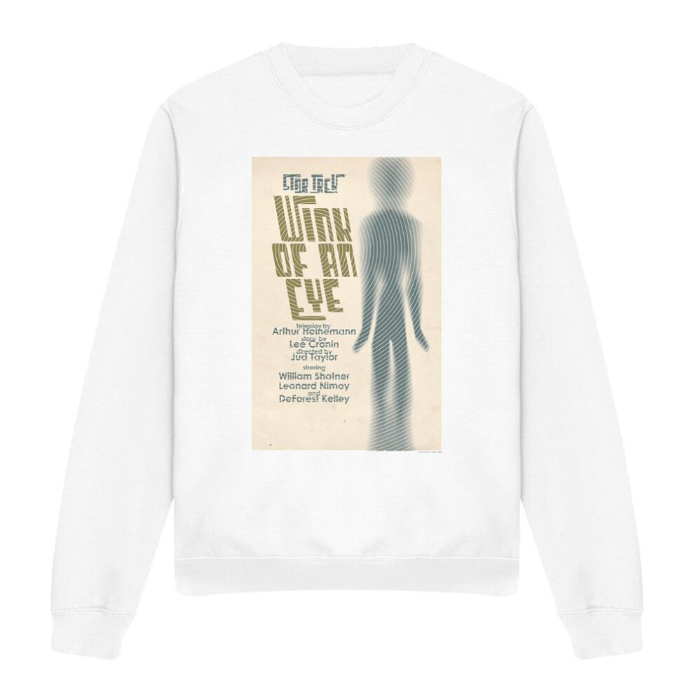 Star Trek (Xxl, ) Unisex Adult The Original Series Episode 66 Sweatshirt White