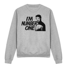 (S, Sport Heather) Star Trek Unisex Adult I'm Number One Sweatshirt